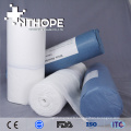 L&#39;approvisionnement médical absorbent le tissu de coton non blanchi grands rouleaux de gaze de laine